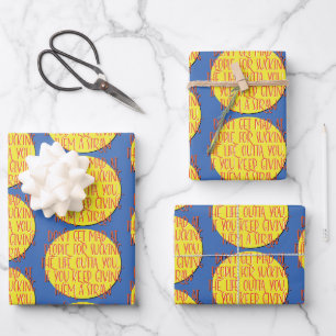 Don't Get Mad At People   12 Step Recovery Slogan Wrapping Paper Sheet