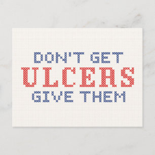 Don't Get Ulcers Postcard