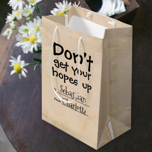 Dont Get Your Hopes Up Humour Personalized Medium Gift Bag