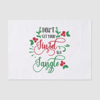 dont get your tinsel in a tangle Christmas Tissue Paper