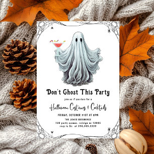 Dont Ghost This Party Adult Halloween Party Invitation