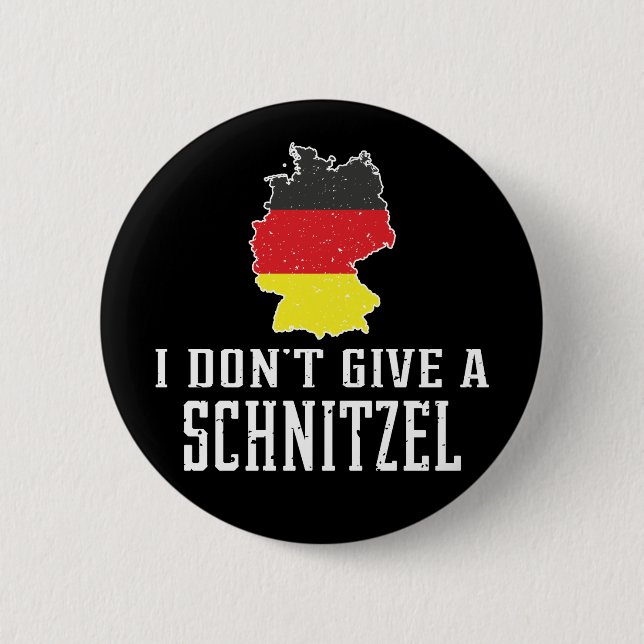 Dont Give A Schnitzel Oktoberfest Germany 2 Inch Round Button (Front)