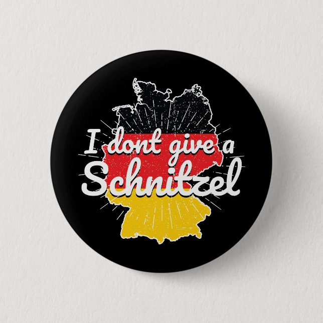 Dont Give Schnitzel Germany Oktoberfest 2 Inch Round Button (Front)