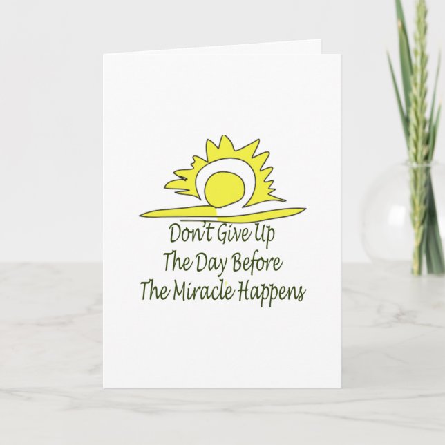 Don't Give Up Card (Front)