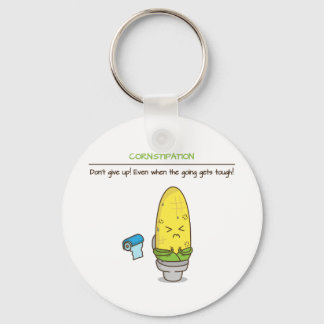 Don't give up constipation motivational quotes keychain
