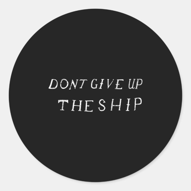 Dont Give Up The Ship Perry Flag (clic, Front) Lon Classic Round Sticker (Front)