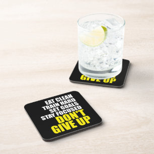 Don't Give Up - Workout Motivational Coaster
