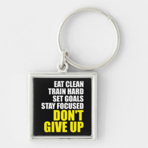 Don't Give Up - Workout Motivational Keychain