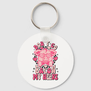 Dont Go Bacon My Heart Funny Valentine Couple Men  Keychain