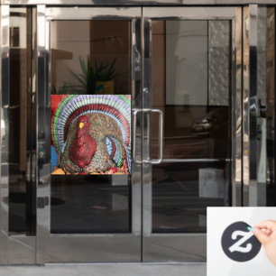 Don't gobble this turkey! window cling