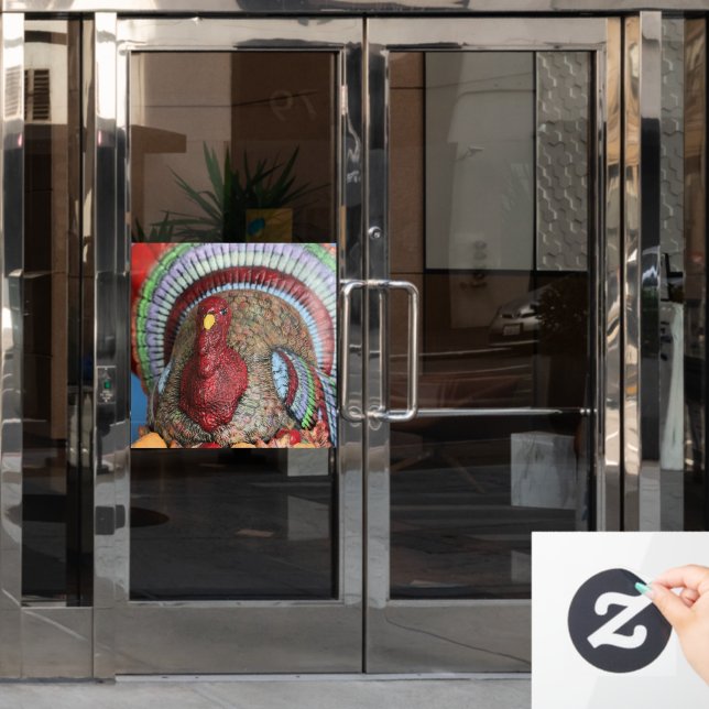 Don't gobble this turkey! window cling (Office Door)