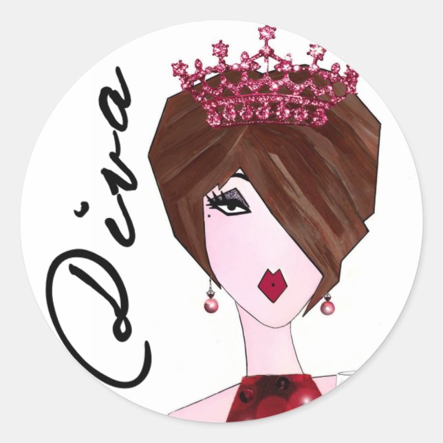 Don't Hate Me Because I'm Beautiful, Stunning... Classic Round Sticker (Front)