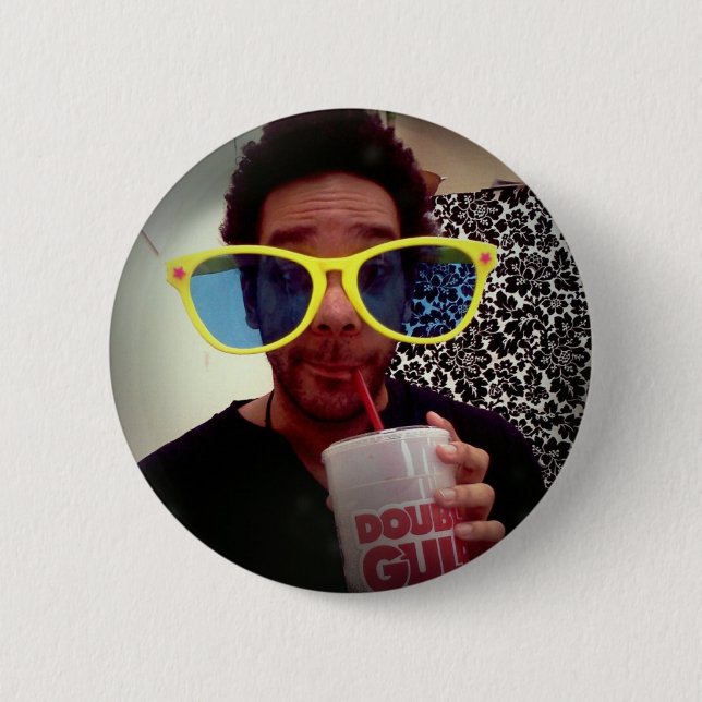 Don't Hate Me Cuz I'm Beautiful 2 Inch Round Button (Front)