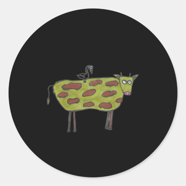 Dont Have A Cow Man  Classic Round Sticker (Front)