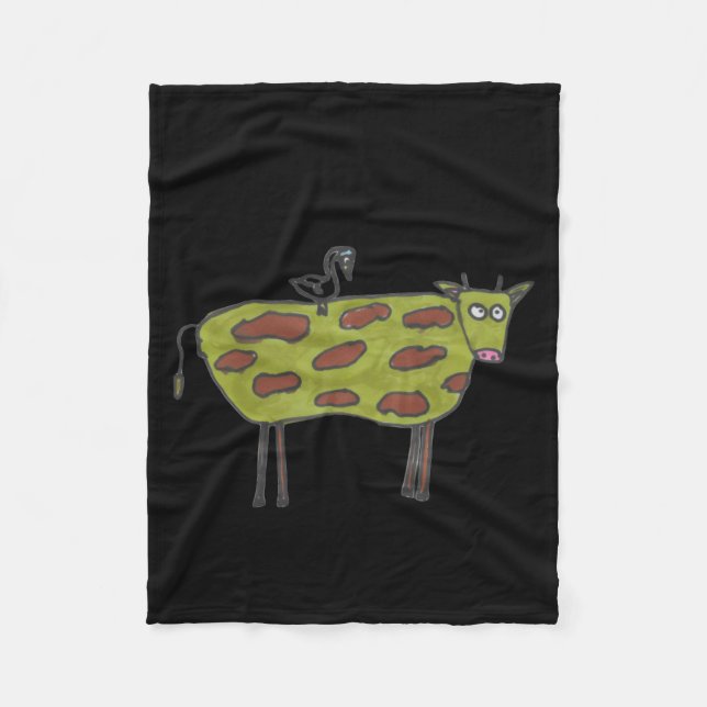 Dont Have A Cow Man  Fleece Blanket (Front)