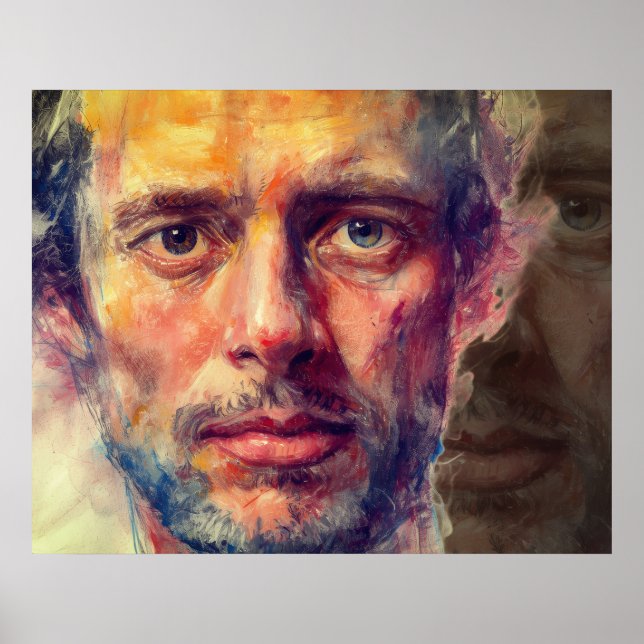 Don't Hide Behind You. Be Your True Self Wall Poster (Front)