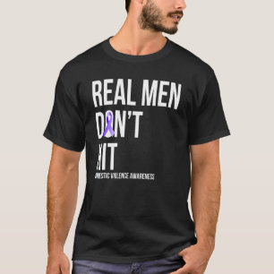 Don't Hit Domestic Violence Awareness Ribbon T-Shirt