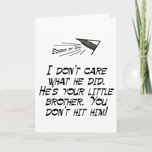 Don't hit him! card (Front)