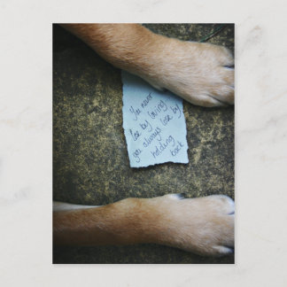 Don't hold back (love) postcard
