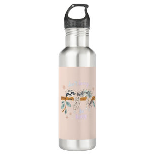 Don't Hurry Be Happy, Cute Lazy Funny Sloth, Girls 710 Ml Water Bottle