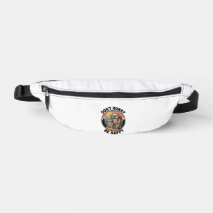 Don't Hurry, Be Happy Official Sloth Hiking Team Fanny Pack
