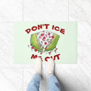 DON'T ICE ME OUT Funny Iceberg Lettuce Wedge Salad Doormat