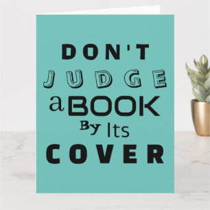 "Don't Judge a Book by Its Cover" Folded Card