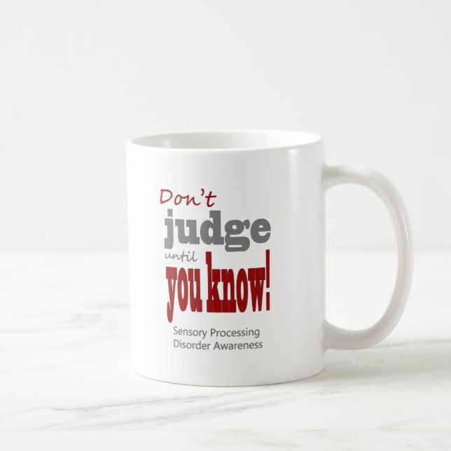 Don't judge coffee mug (Right)