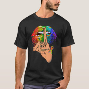 Don't Judge Lgbt Dripping Rainbow Lips Hand Gay Pr T-Shirt
