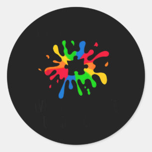 Dont Judge What Dont Understand Autism Awareness Classic Round Sticker
