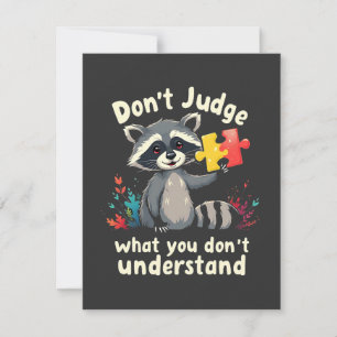 Don't Judge What You Don't Understand Autism Holiday Card