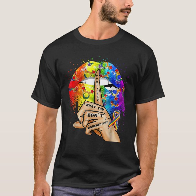 Don't Judge What You Don't Understand Lgbt Pride L T-Shirt (Front)
