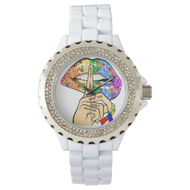 Don't Judge What You Dont Understand LGBTQIA Pride Watch (Front)