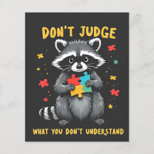 Don't Judge What You Don't Understand Raccoon Flyer