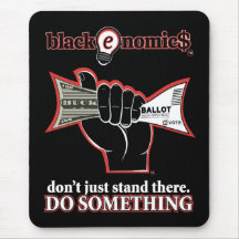 "Don't Just Stand There" Standard Mousepad (Black)