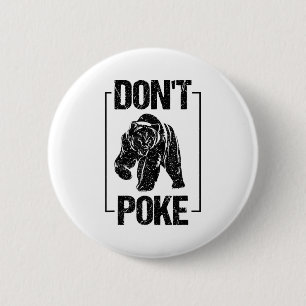 Don't Ke Funny Bear _ Cute Superhero Bear Usa Gift 2 Inch Round Button