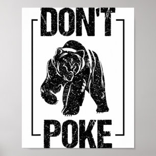 Don't Ke Funny Bear _ Cute Superhero Bear Usa Gift Poster