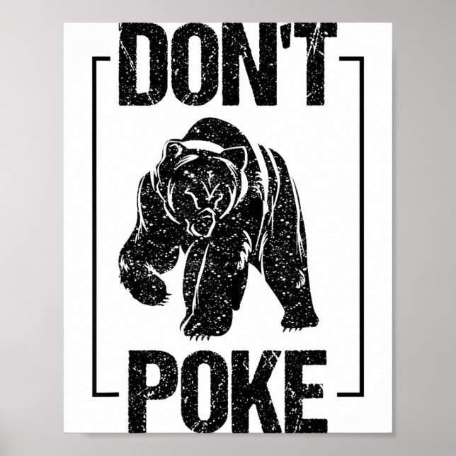 Don't Ke Funny Bear _ Cute Superhero Bear Usa Gift Poster (Front)