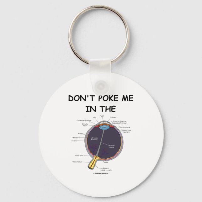 Dont Ke Me In The Eye Eye Anatomy Attitude  Keychain (Front)