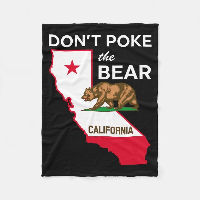 Dont Ke The Bear California Republic Design  Fleece Blanket (Front)
