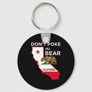Dont Ke The Bear California Republic Design  Keychain