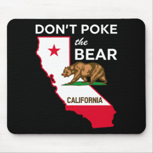 Dont Ke The Bear California Republic Design Mouse Pad