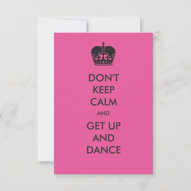 Don't Keep Calm- 3x5 Bachelorette Party Invitation (Front)