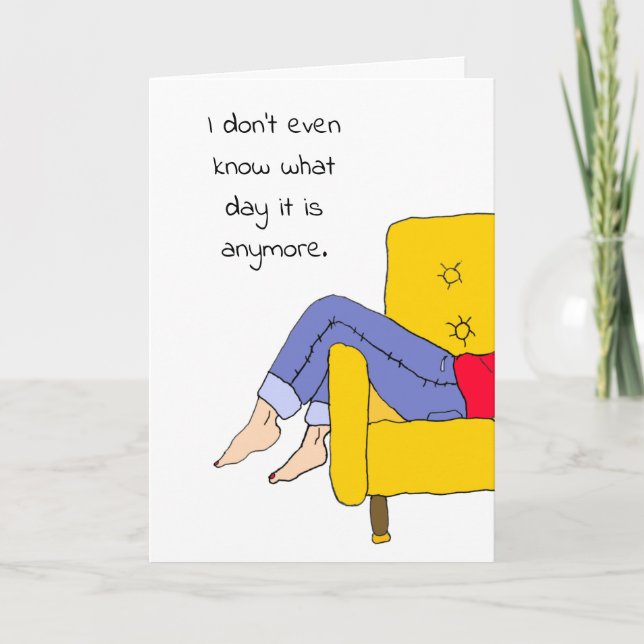 Don't Know What Day it is, Missing You Card (Front)