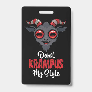 Don't Krampus My Style Badge