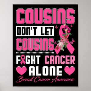 Don't Let Cousins Fight Breast Cancer Alone Women Poster