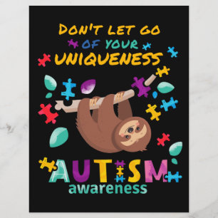 Don't Let Go Of Your Uniqueness Autism Awareness Flyer