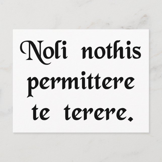 Don't let the bastards get you down postcard (Front)