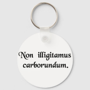 Don't let the bastards grind you down. keychain