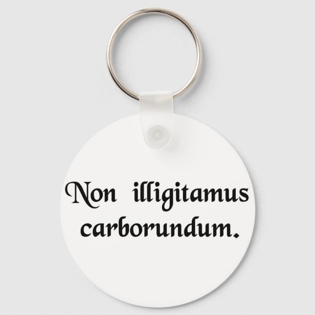 Don't let the bastards grind you down. keychain (Front)